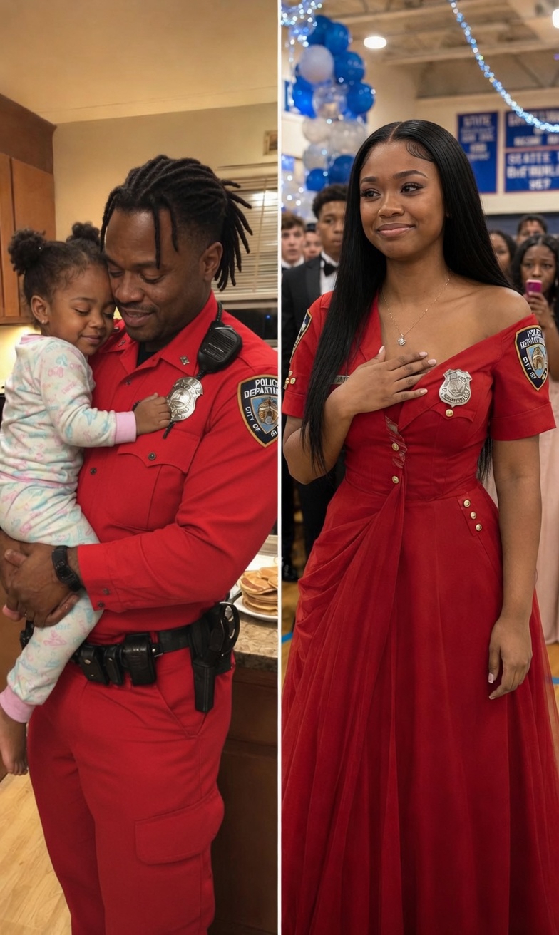 My Daughter Made Her Prom Dress Out of Her Late Father’s Uniform – When Her Mean Classmate Poured Punch on It, the Girl’s Mother Grabbed the