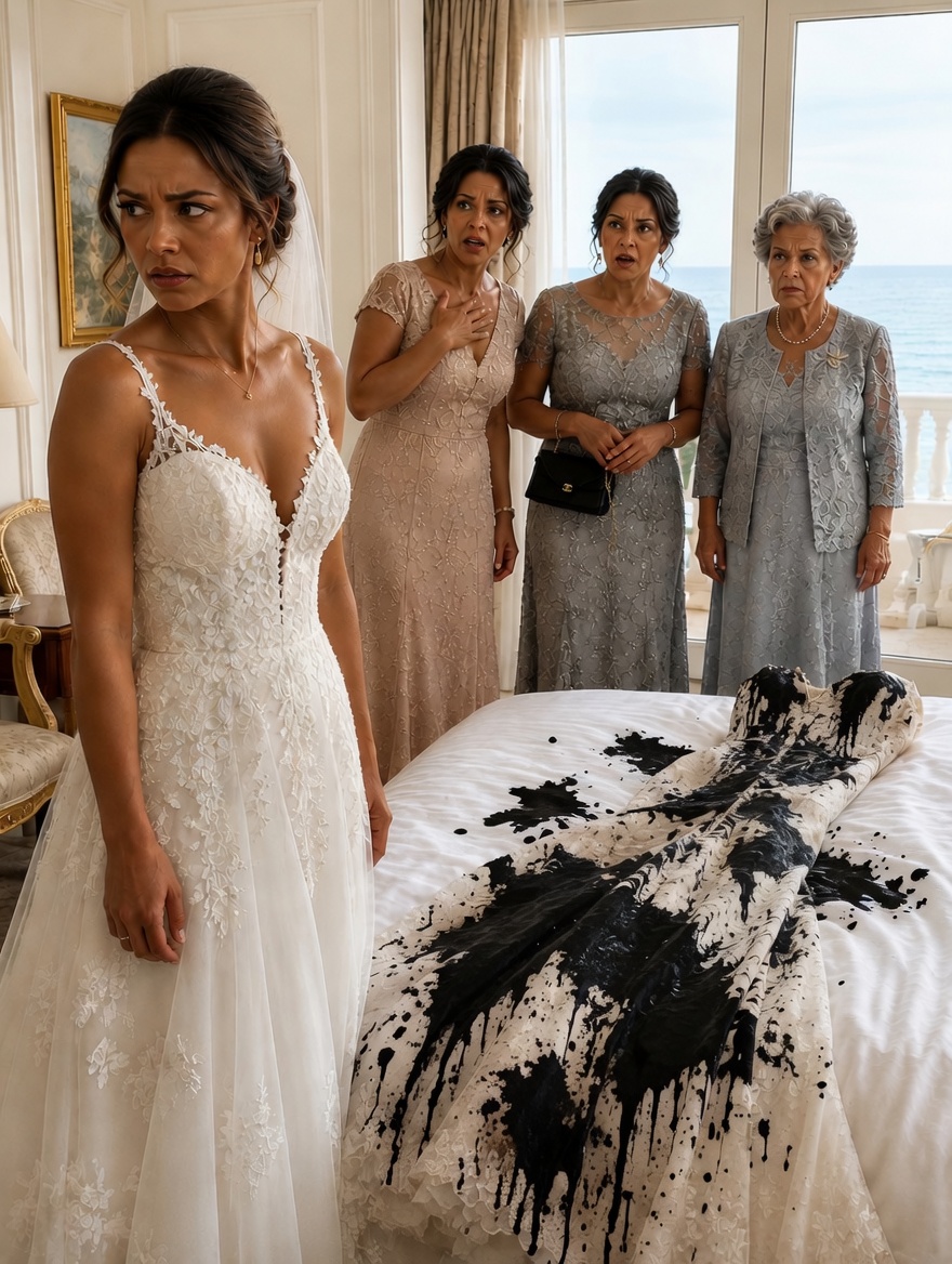 The Night Before My Wedding, My Sister Sent Me A Photo Of My Dress Cut To Pieces And Texted, “Oops. Guess The Ugly Dress Matches The Ugly Bride.” My Mom Said, “Don’t Be Dramatic.” I Didn’t Cry. I Just Called My Insurance Company—And By Noon, Two Officers Were Standing At My Sister’s Door…