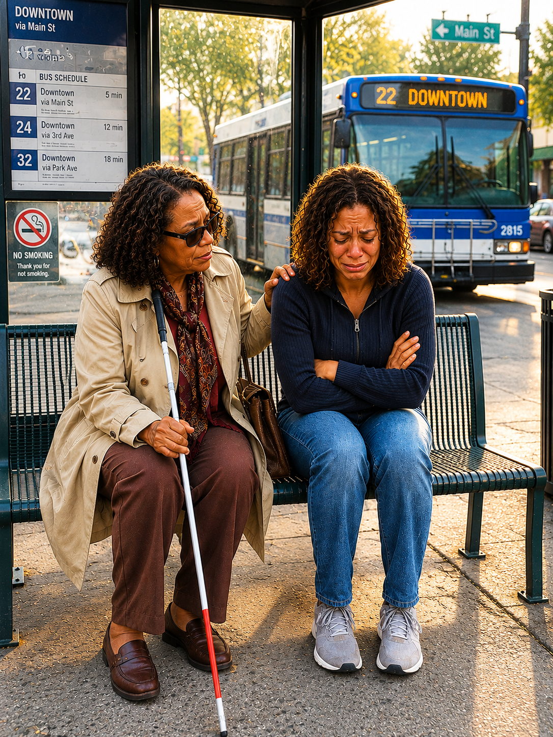 My Husband Stranded Me at a Bus Stop With No Money Then a Blind Millionaire Took My Arm