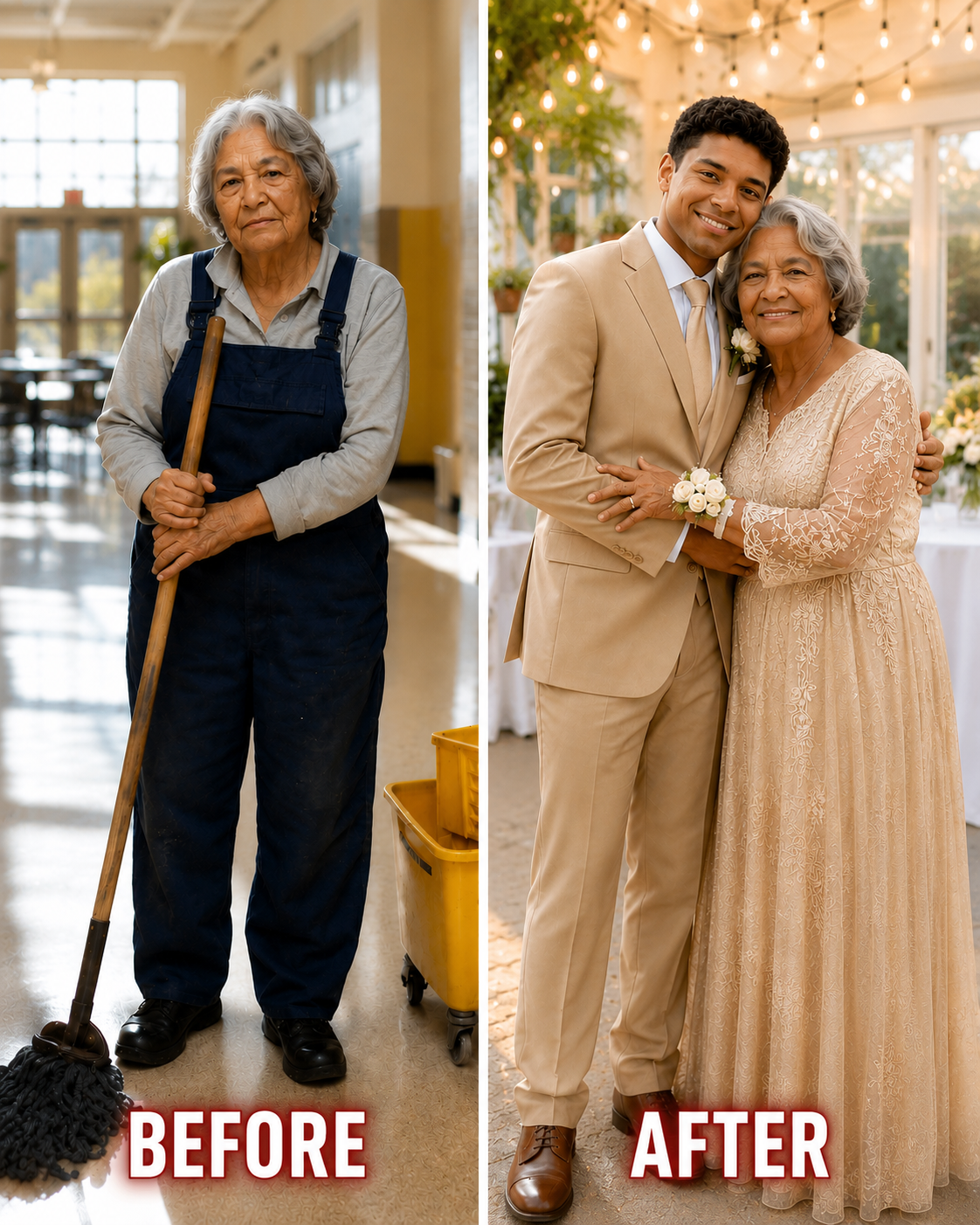 My Son Invited the School Janitor to Prom Because She Never Had One – What Happened During Their Dance Left Everyone Speechless