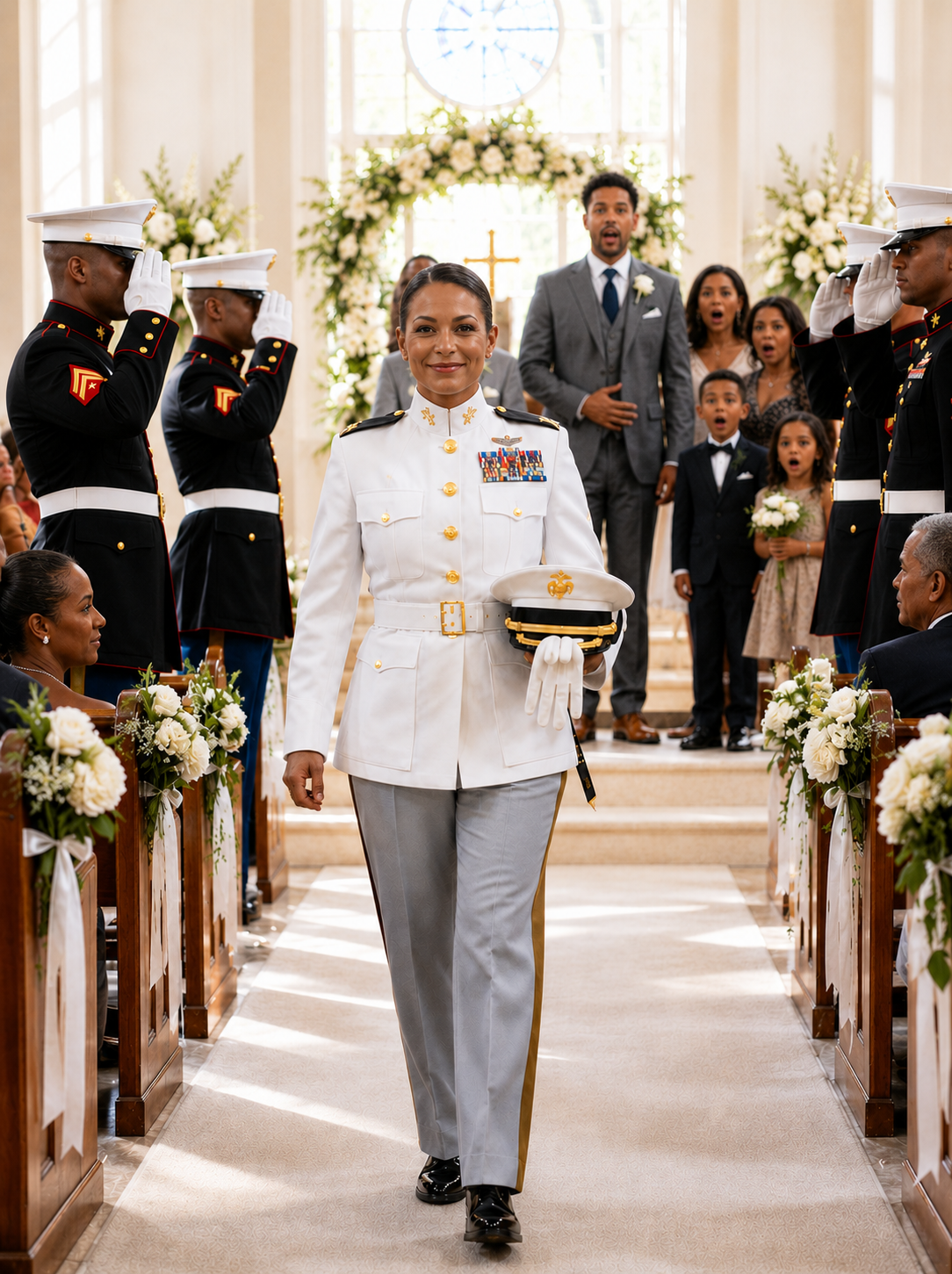 My Family Said My Military Uniform Was “Embarrassing.” Then I Walked Into My Brother’s Wedding—and 20 Marines Instantly Jumped to Their Feet.