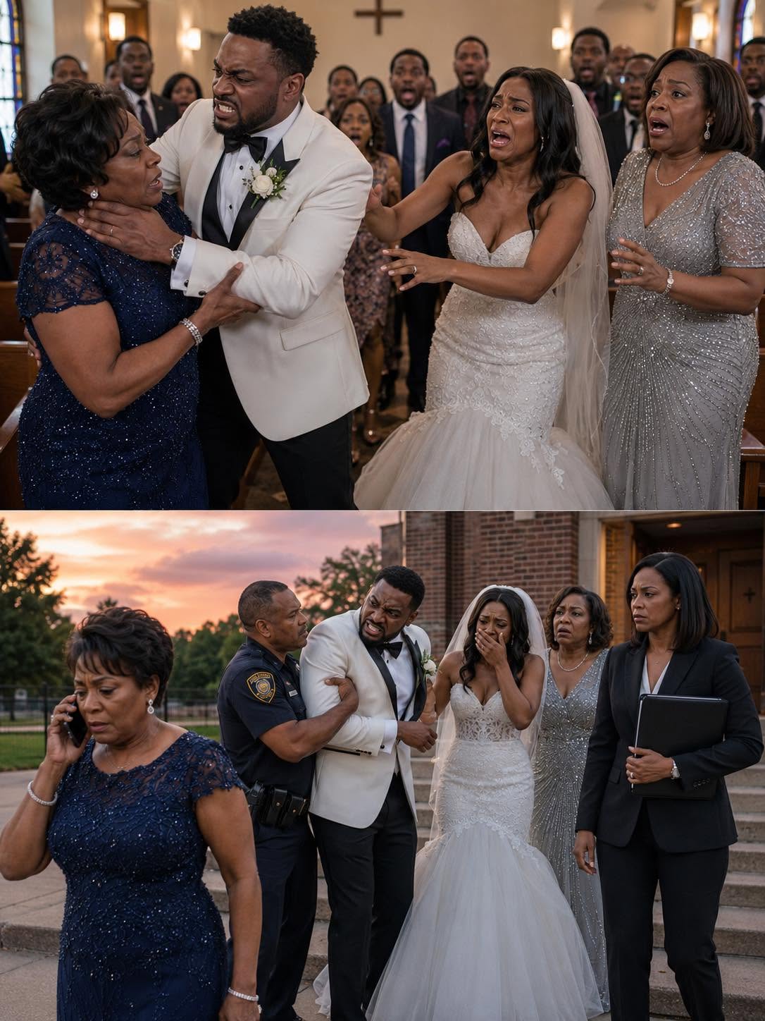 At my daughter’s wedding, my son-in-law demanded that I hand over the farm keys in front of two hundred guests. When I refused, he slapped me so hard I lost my balance. I walked outside and made a phone call… he was stunned when he saw who it was!