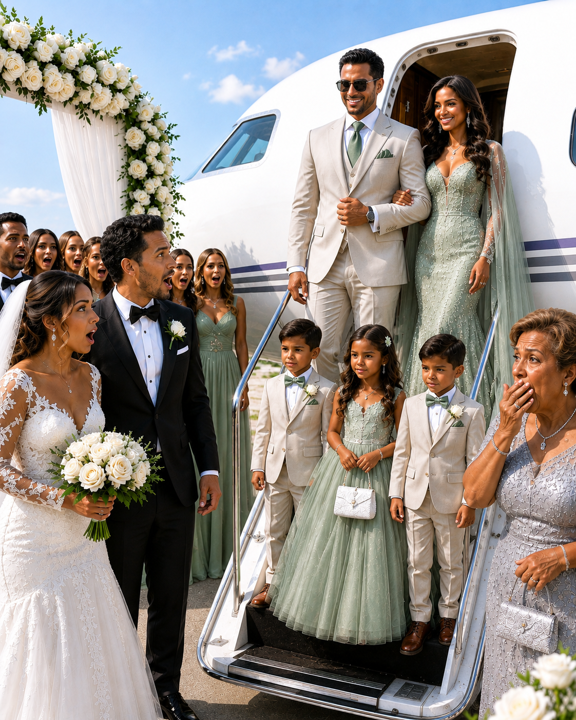 After 11 Years of Calling Me Infertile, My Husband Replaced Me With a Younger Woman and Kicked Me Out—But Three Children Appeared at His Wedding and Turned His Perfect Day Into Public Humiliation