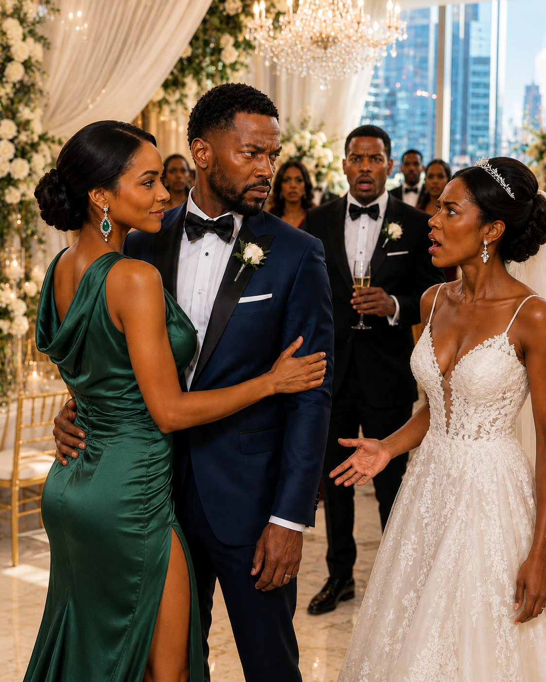 My ex-husband invited me to his wedding to see me alone, so I hired an actor as a date… but when the bride saw him with me, her face turned colorless.