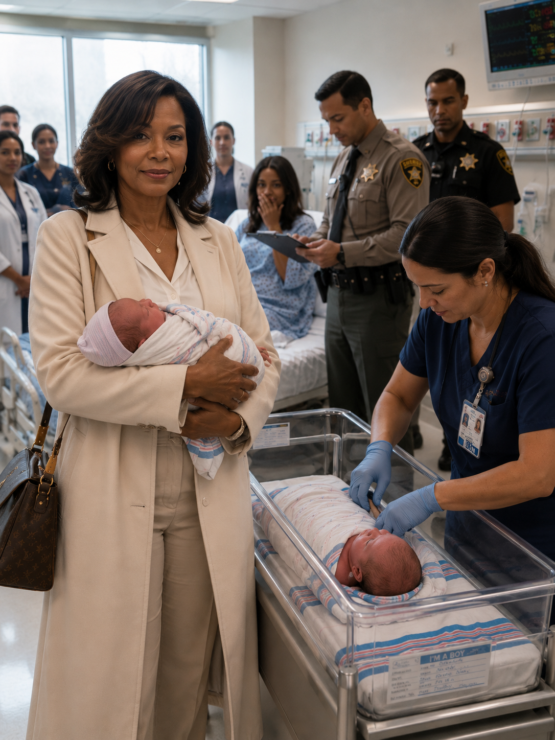 I never told my mother-in-law I was a judge. To her, I was just a jobless gold digger. Hours after my C-section, she burst into my room with adoption papers, mocking me: “You don’t deserve a VIP room. Give one of the twins to my sterile daughter—you can’t handle two.”
