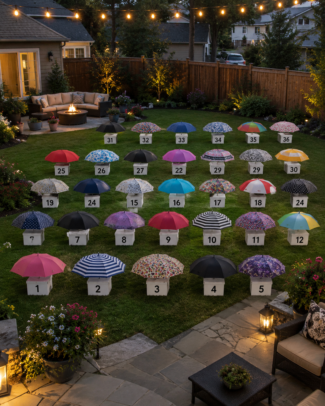 My Son Gave His Umbrella to a Pregnant Stranger in the Rain – The Next Morning, 47 Umbrellas Appeared on Our Lawn, Each With a Numbered Box That Made My Heart Stop