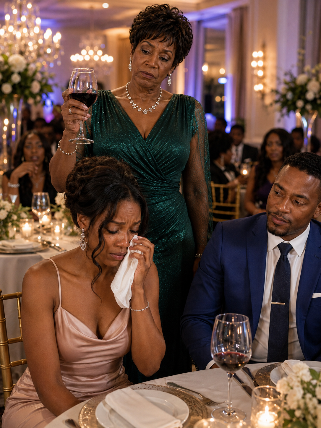 At my very first meeting with my fiancé’s family, his mother suddenly flung a glass of wine in my face and mocked me, sneering, “Just cleaning off the poor. If you want to marry my son, hand over $100,000 right now.” When I turned to him for support, I saw him grinning right alongside her.