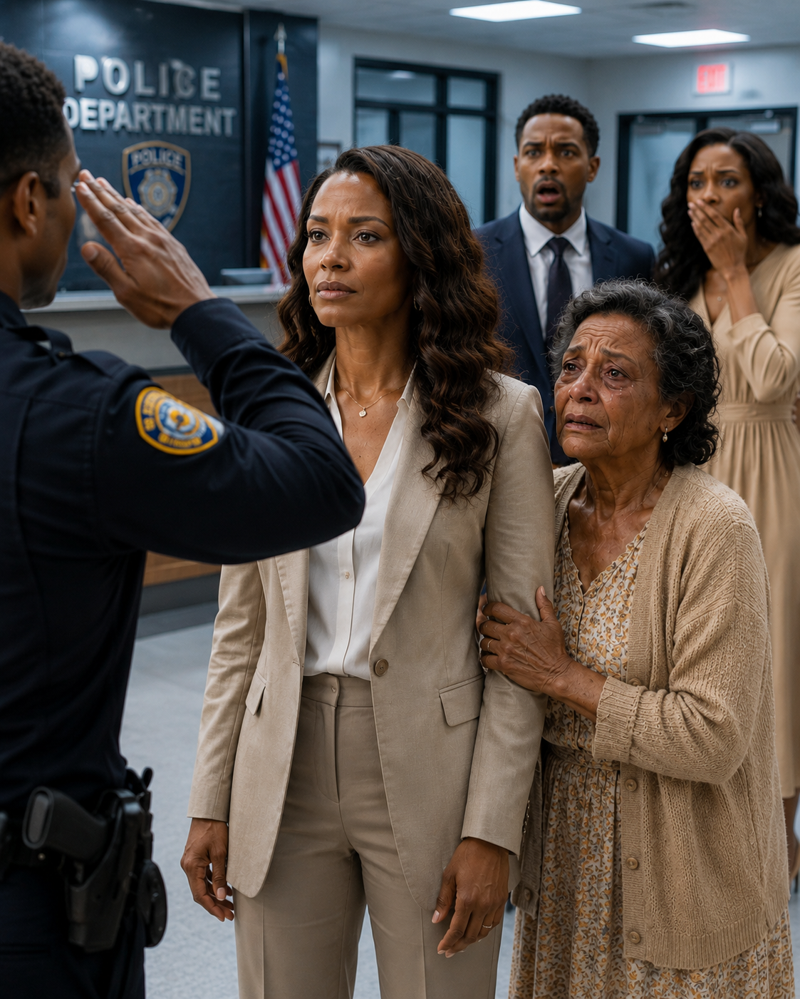 At 2:27 a.m., my mom called in tears: “Honey… I’m at the police station. Your sister-in-law b/e/@/t me with a baseball bat. Then she convinced the officers I attacked her because I’m mentally unstable. Your brother just stood there and watched!” When I walked in, the officer turned ghost-white and stammered, “Ma’am… I-I…”