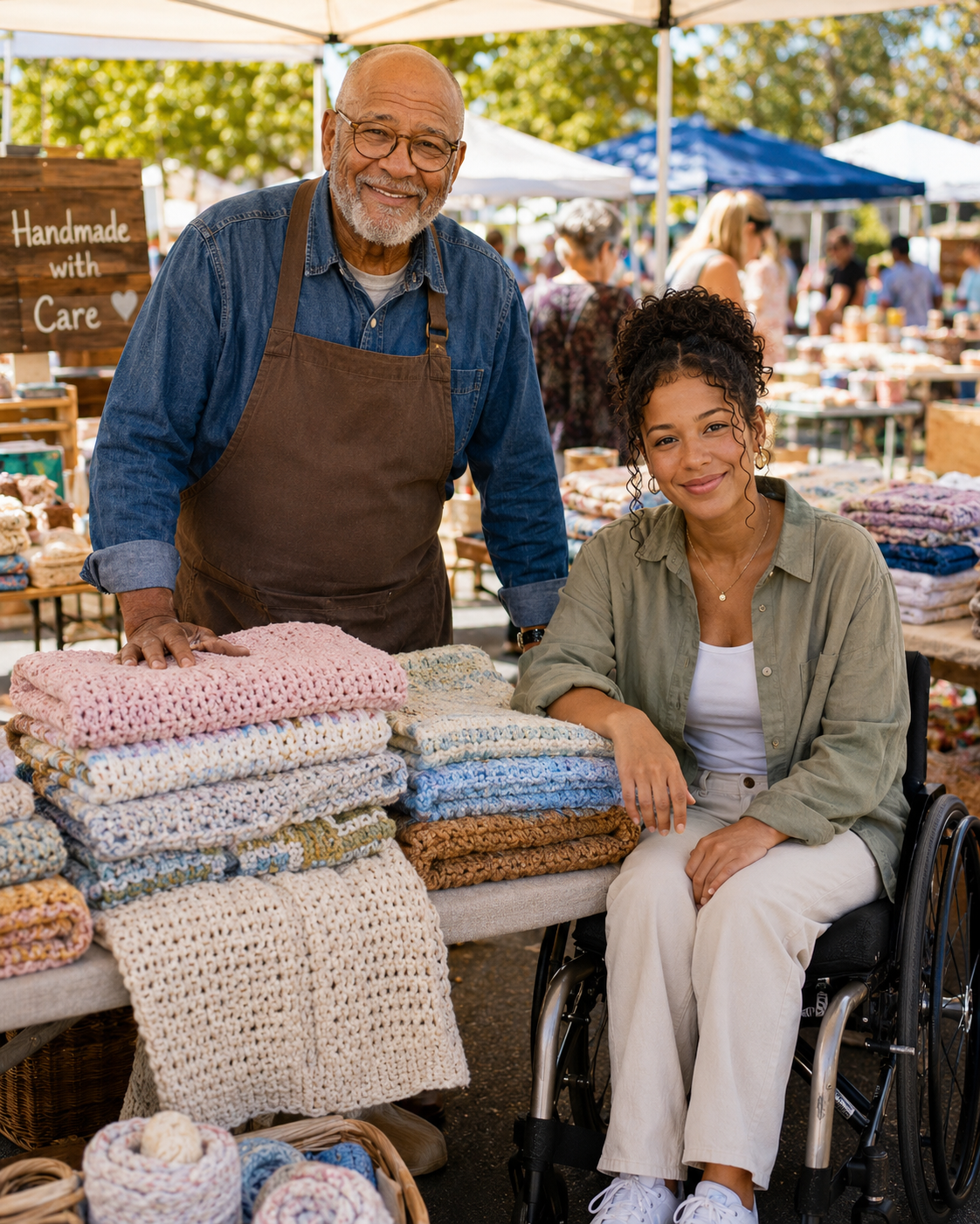 My 76-Year-Old Grandpa Sewed Quilts and Sold Them at a Flea Market So I Could Walk Again – Then a Gruff Biker Showed Up and Said, 'I've Been Looking for You for 20 Years'