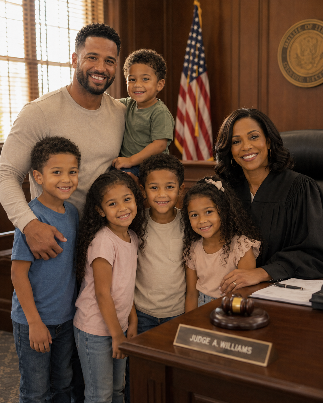 This Single Dad Fought to Adopt 5 Siblings Under 7 Before They Were Separated – The Judge Broke Down After Learning Why