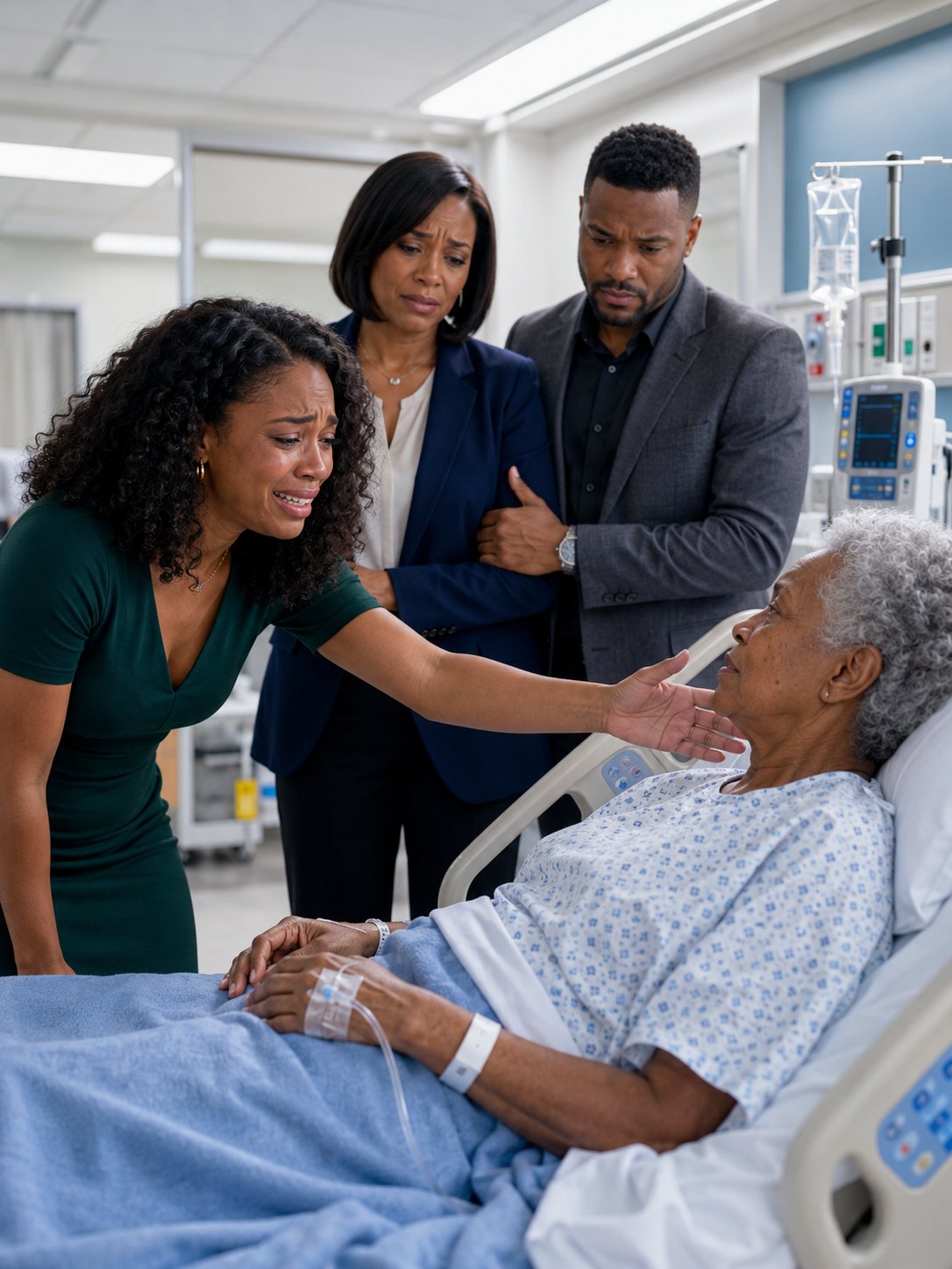 My grandma was critical after emergency surgery and my parents refused to come, but at her funeral, the pastor read her final note—and dad’s face changed when he heard his name…