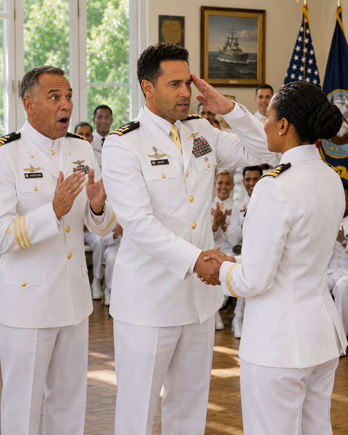My father called me an embarrassment in front of my sister's navy seal fiance—then the commander stepped back, saluted, and revealed who i really was