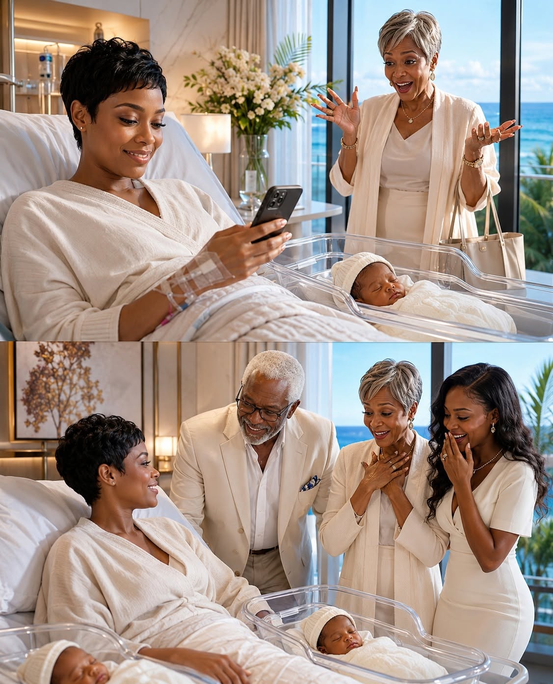 After my car acci:dent, Mom refused to take my six-week-old baby, saying, “Your sister never has these emergencies.” She went on a Caribbean cruise. From my hospital bed, I hired care and stopped the $4,500-a-month support I had paid for nine years—$486,000. Hours later, Grandpa walked in and said…