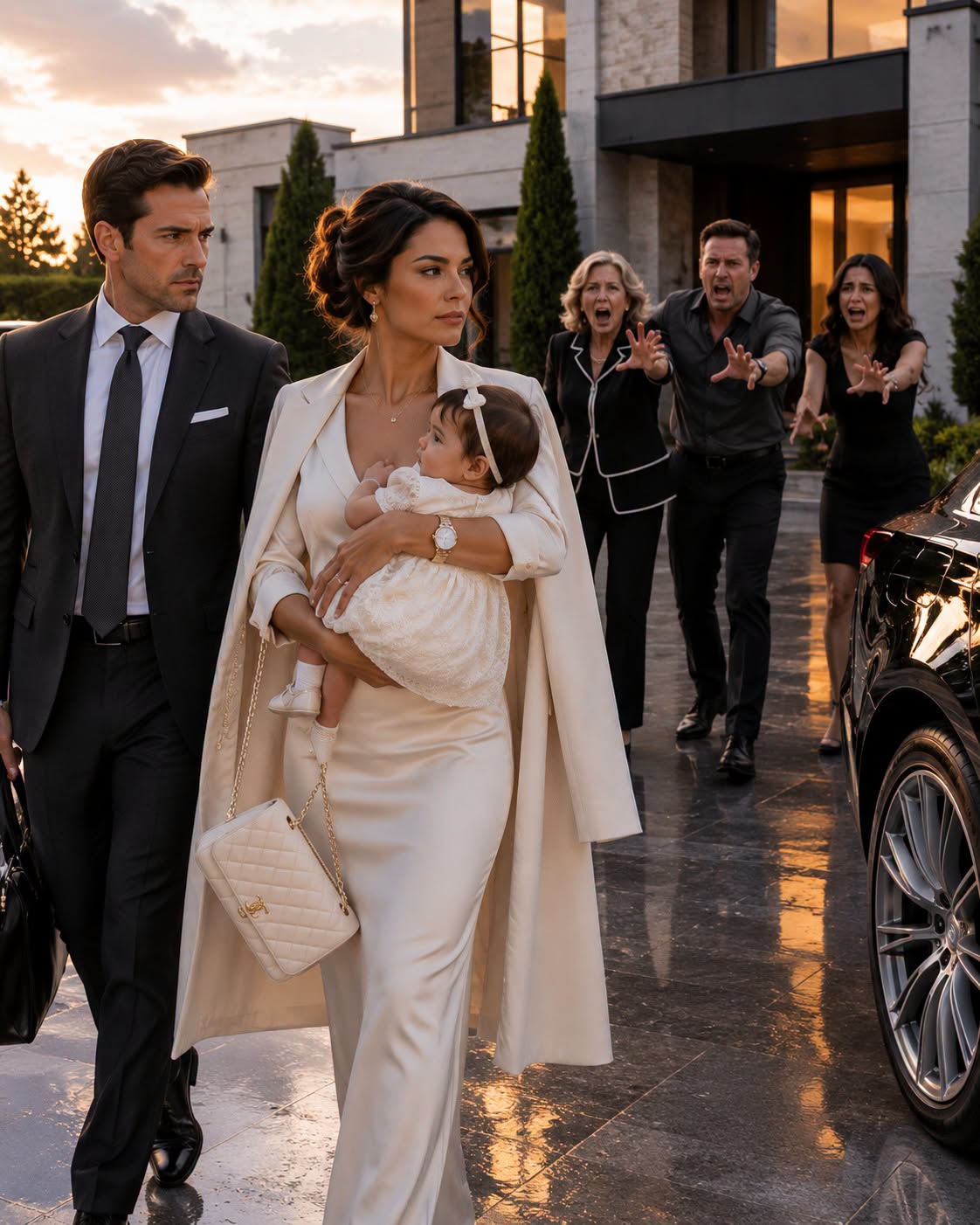 Locked Out with a Newborn, She Sold the Mansion Her Husband Thought He Owned