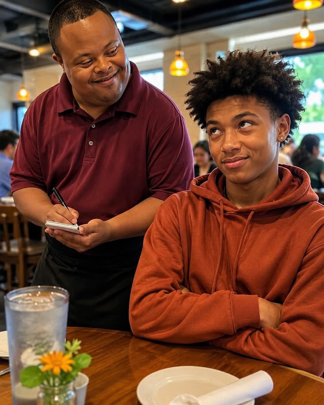 My Son Rolled His Eyes and Giggled at Our Waiter with Down Syndrome – So I Taught Him a Lesson He'll Never Forget
