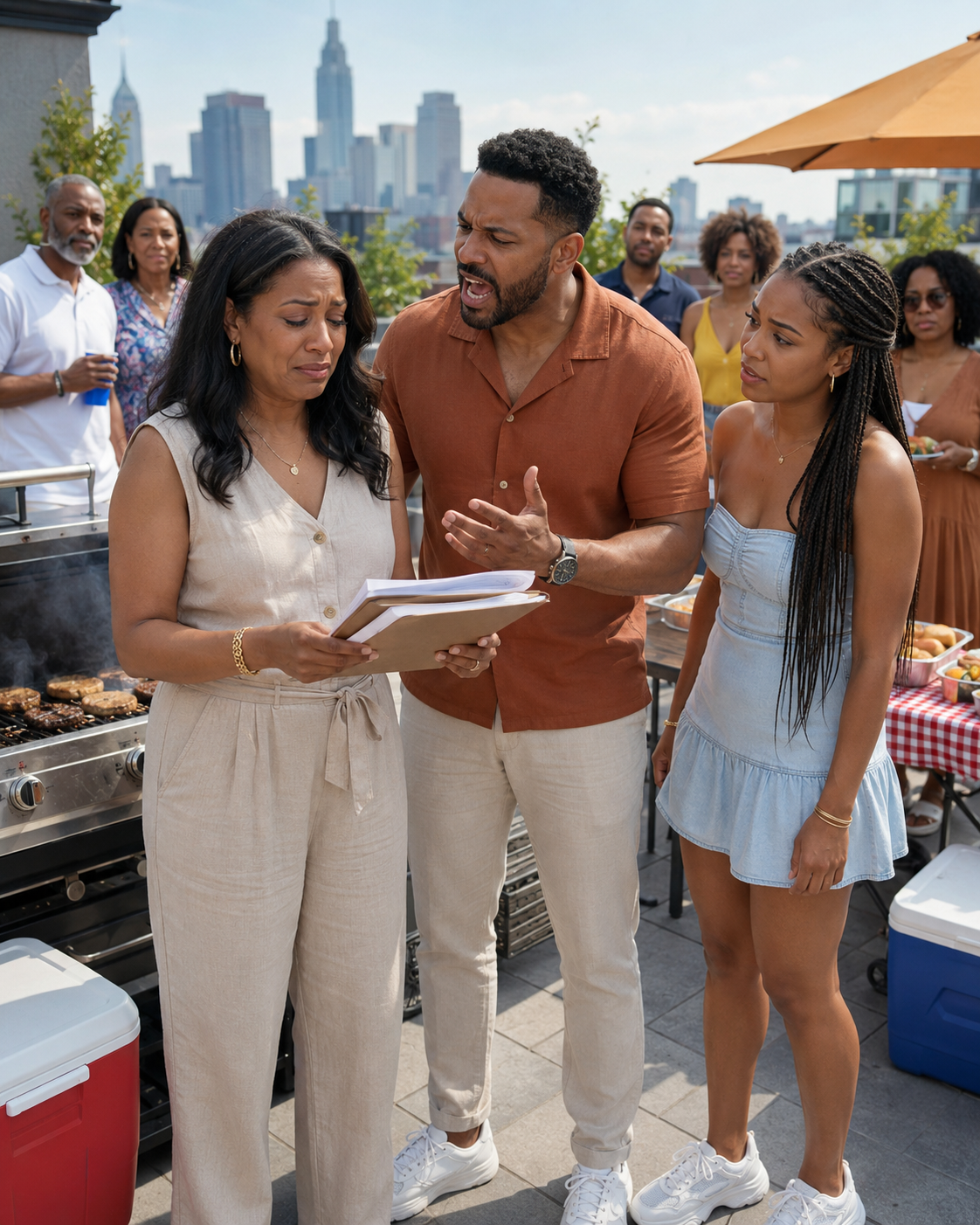 At a family barbecue, one accidental bump made my husband’s daughter scream at me like I was a stranger. When my husband chose her anger over my truth and told me to apologize or leave, I walked away heartbroken.