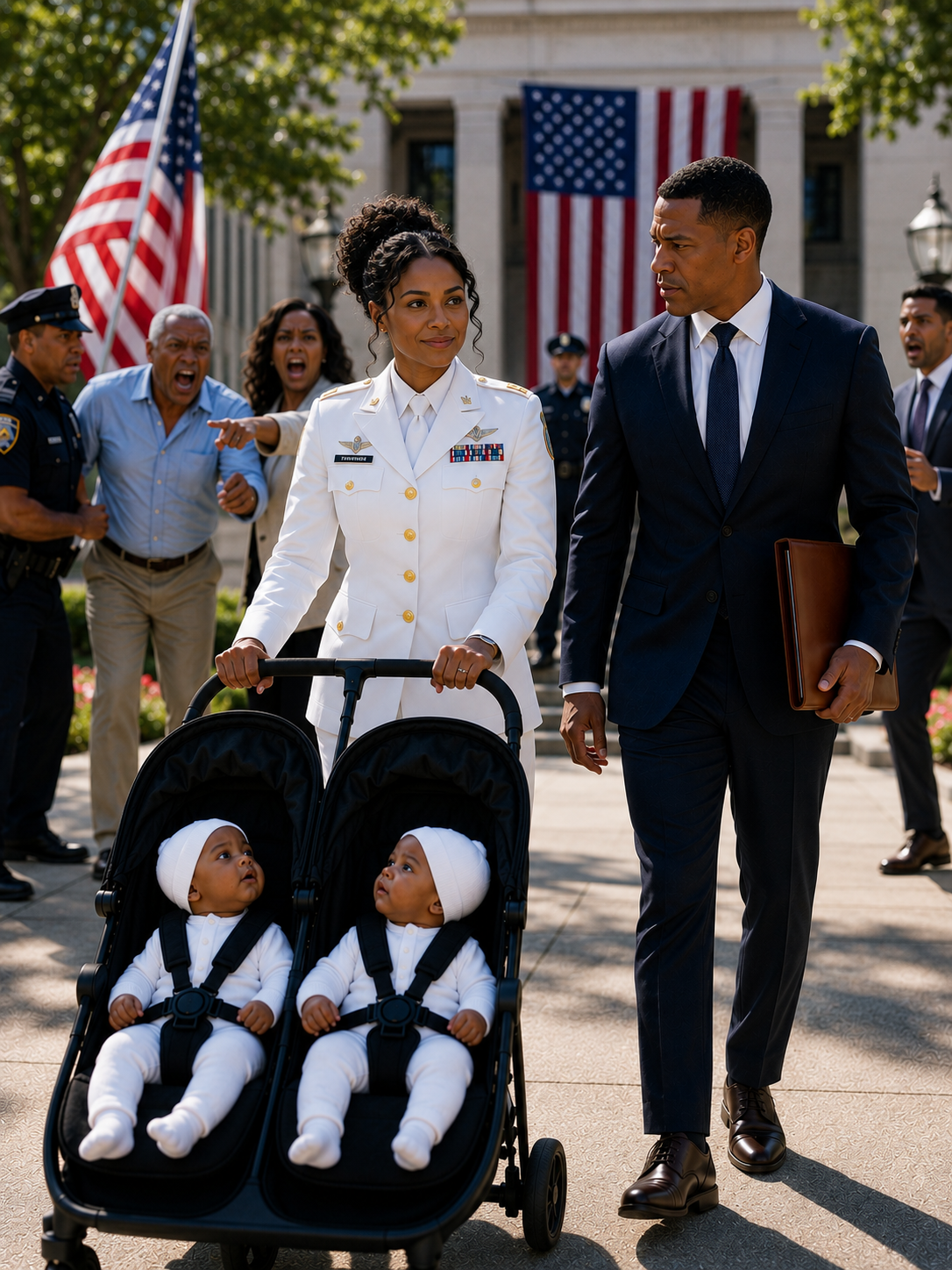 While Carrying Our Twins, I Stayed Silent as Everyone Praised My Husband’s Mistress for Saving His Parents’ Property; Days Later, He Handed Me Divorce Papers in the Hospital, Called Me Worthless, and Walked Away Without Knowing I Was a U.S. Army Colonel—Until I Returned With a Military Escort, Senior Officers, and Law Enforcement at My Back.