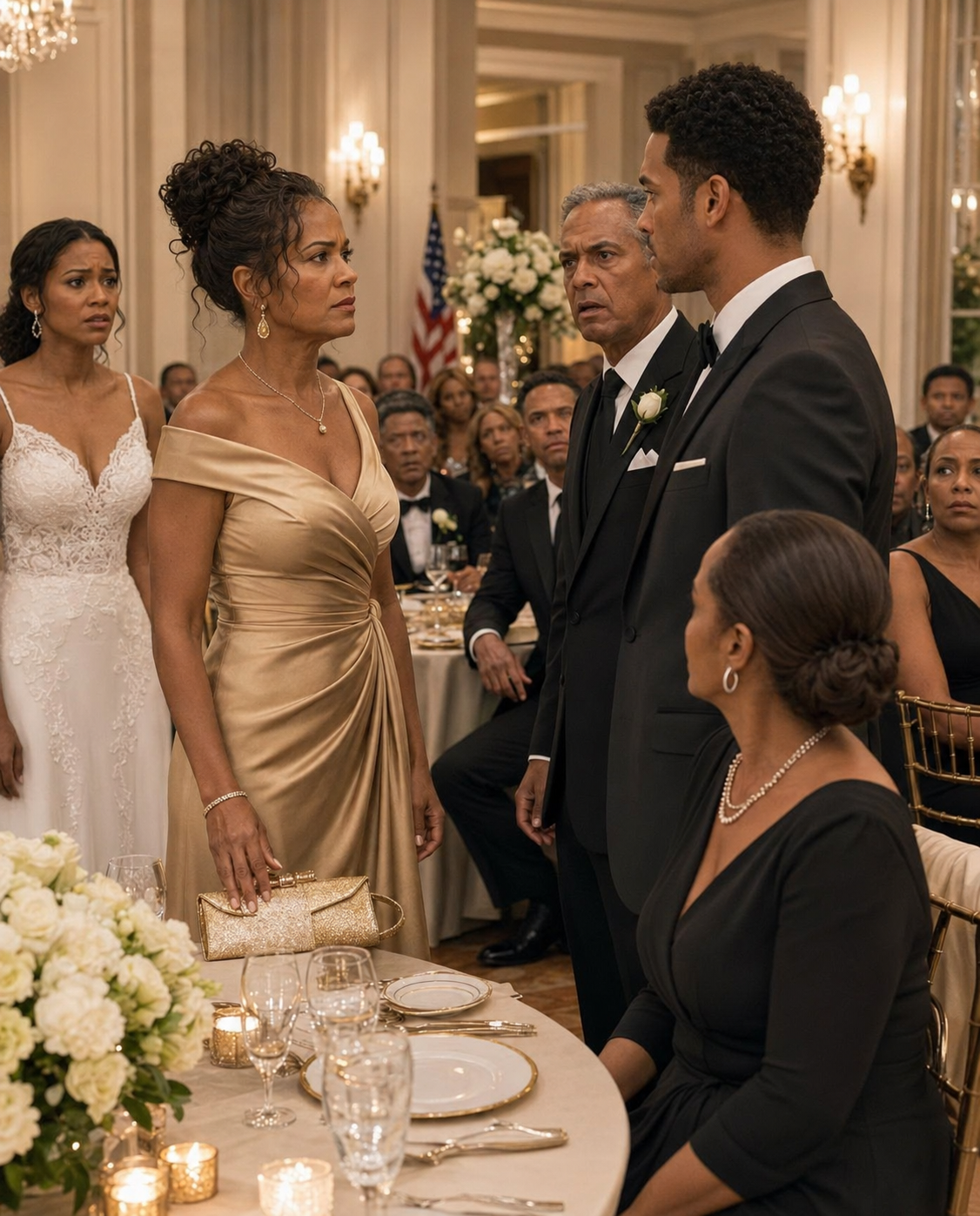 At my daughter’s wedding, the one i quietly paid for, her fiancé introduced me to his elegant parents with a smile that made the whole table uncomfortable. “this is her mother,” he said. “the one we have to keep happy until tonight is over.”