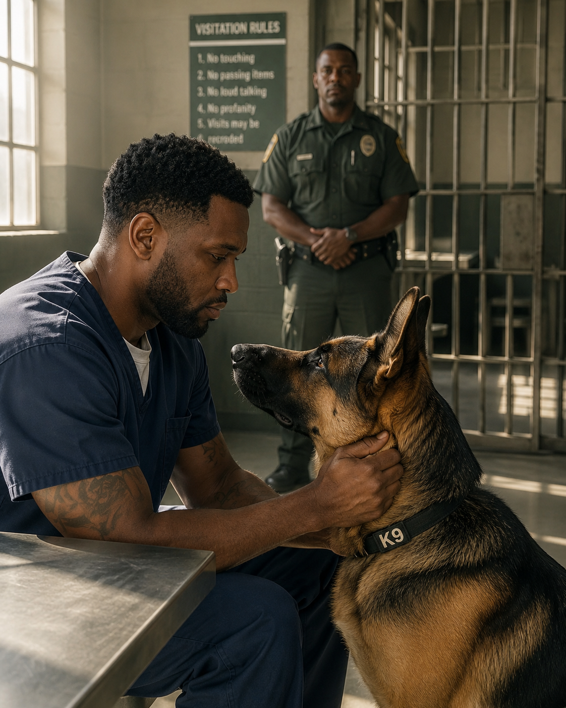 A Prisoner’s Final Wish Was To See His Dog — But When The German Shepherd Broke Free And Rushed Into His Arms Something Strange Happened