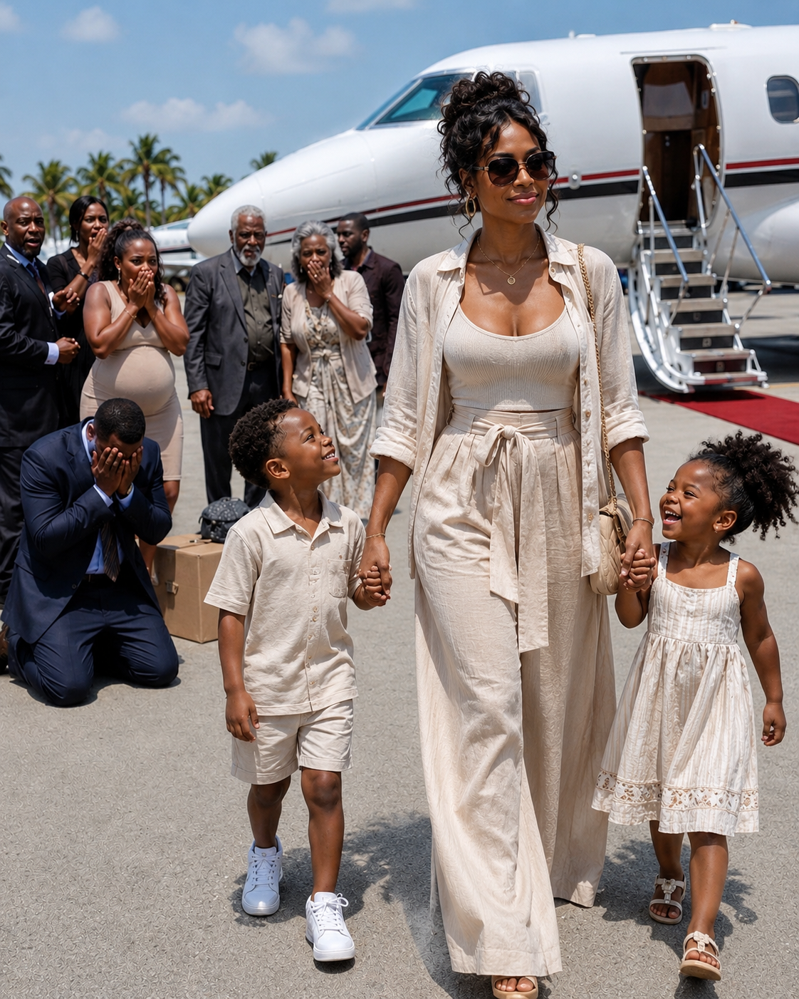5 minutes after the divorce, I flew abroad with my two kids. Meanwhile, all seven members of my ex-in-law’s family had gathered at the maternity clinic
