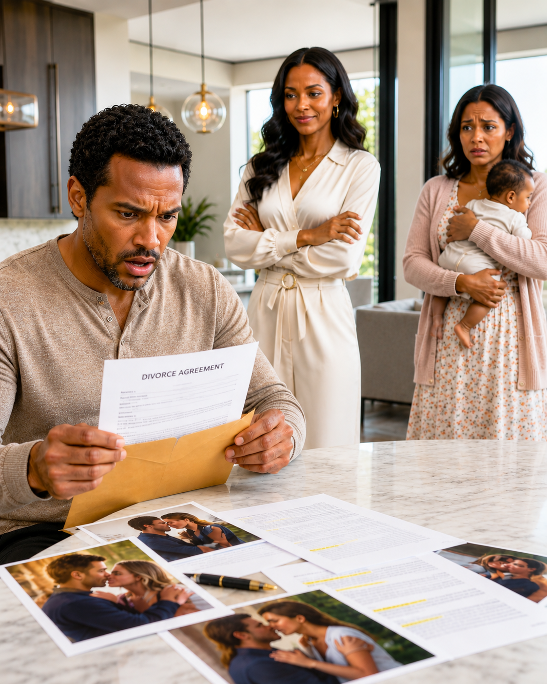 I Spent All Day Buying Luxury Gifts For My Mistress, But When I Returned To Our Mansion, My Wife And Baby Were GONE—Only A Yellow Envelope Remained…