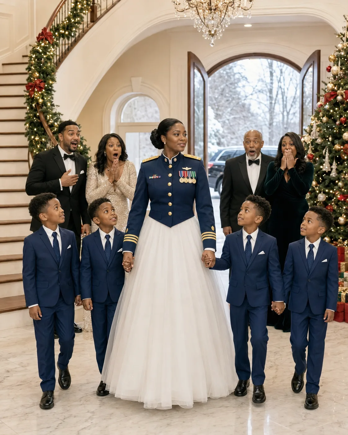 My Ex Called My Pregnancy a Lie—8 Years Later, I Arrived at His Christmas Dinner With 4 Sons