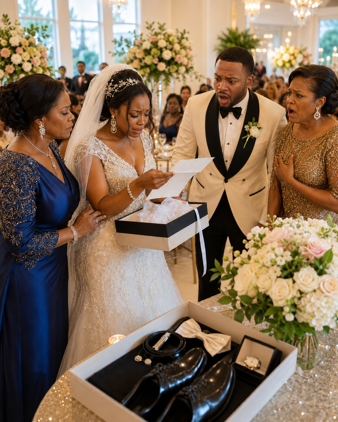 At My Daughter's Wedding, They Gave Her a Maid's Uniform—Then She Opened My Gift and Their Smiles Disappeared