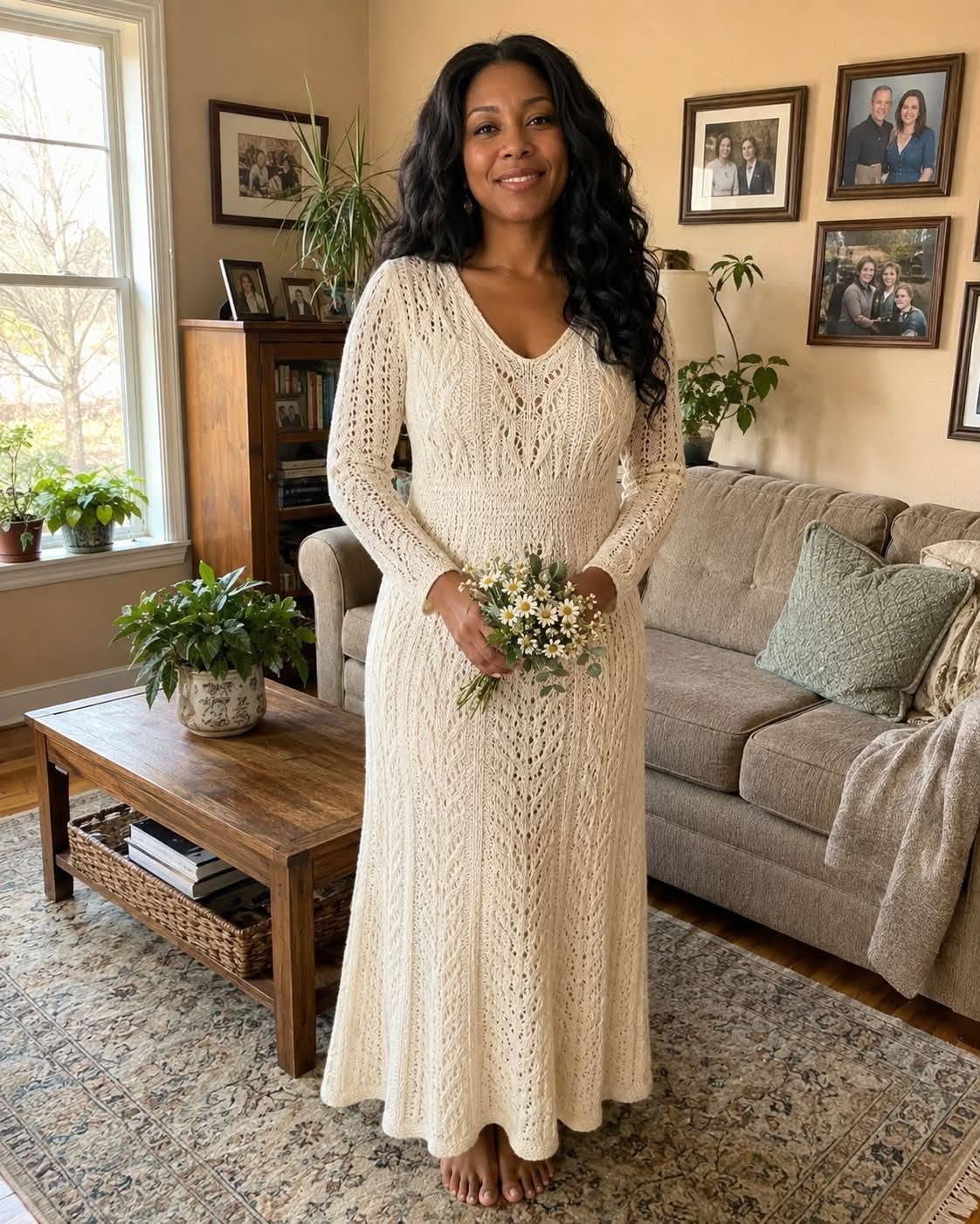 I Kn:itted My Wife’s Wedding Dress — Then the Guests Started Laughing