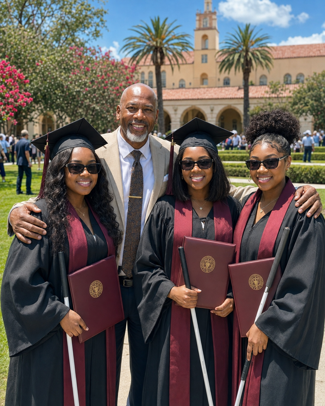 My Wife Left Me With Our Blind Newborn Triplets—18 Years Later, She Returned at Their Graduation.