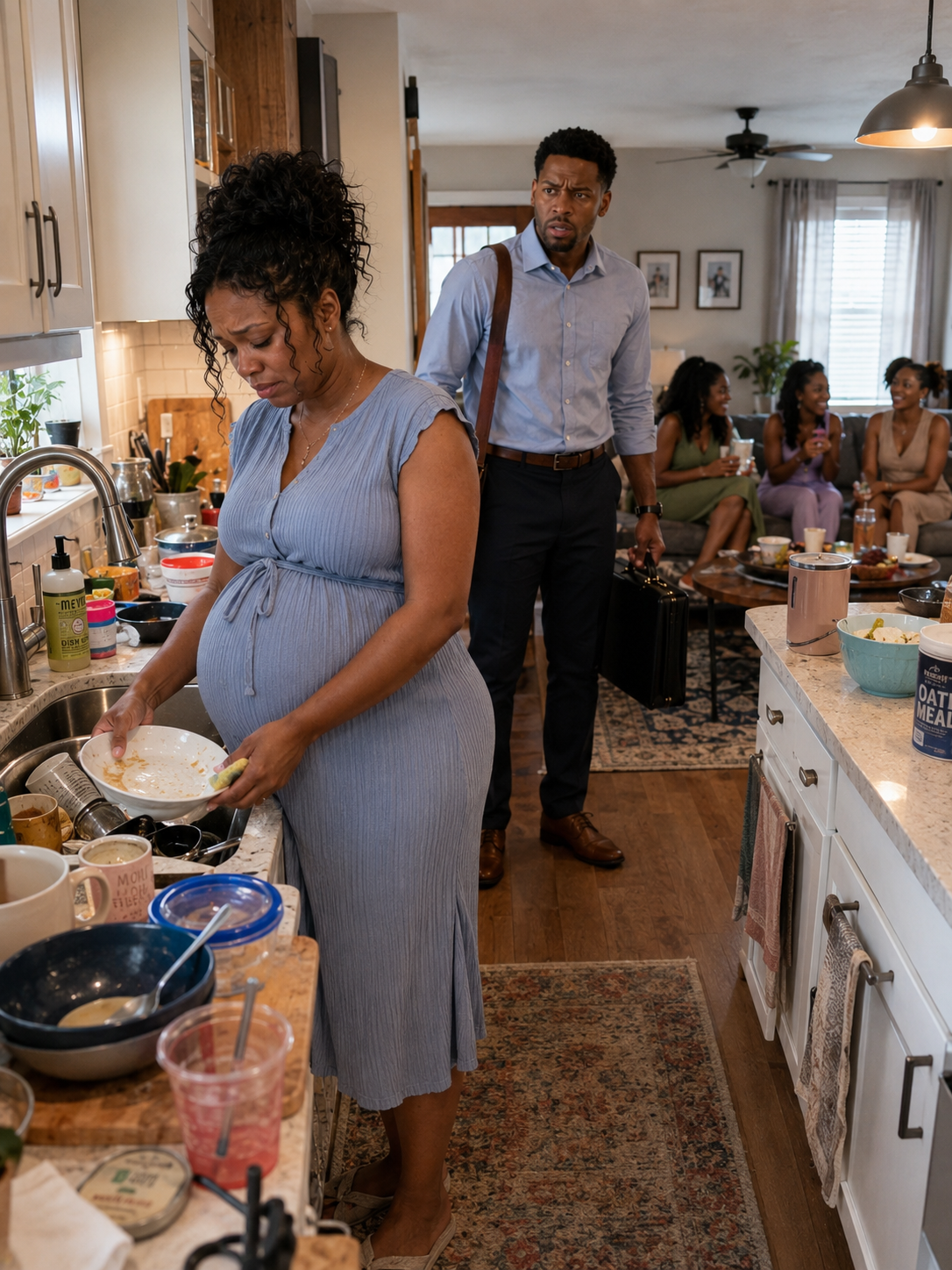 He Found His 8-Month-Pregnant Wife Washing Dishes—Then Discovered His Family Had Thrown Away Her Medication