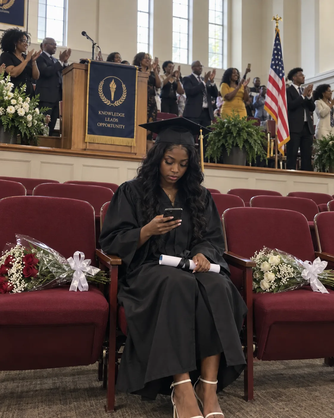 My parents skipped my graduation — and then told the entire family I had failed. I sat alone in a nearly empty auditorium holding my diploma while four reserved seats stayed empty