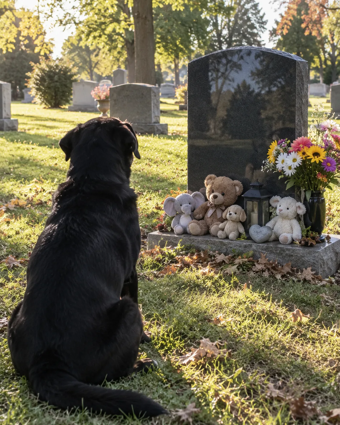 A STRANGE DOG SAT AT MY SON'S GRAVE EVERY DAY — ONE DAY I FINALLY DECIDED TO FOLLOW IT HOME.