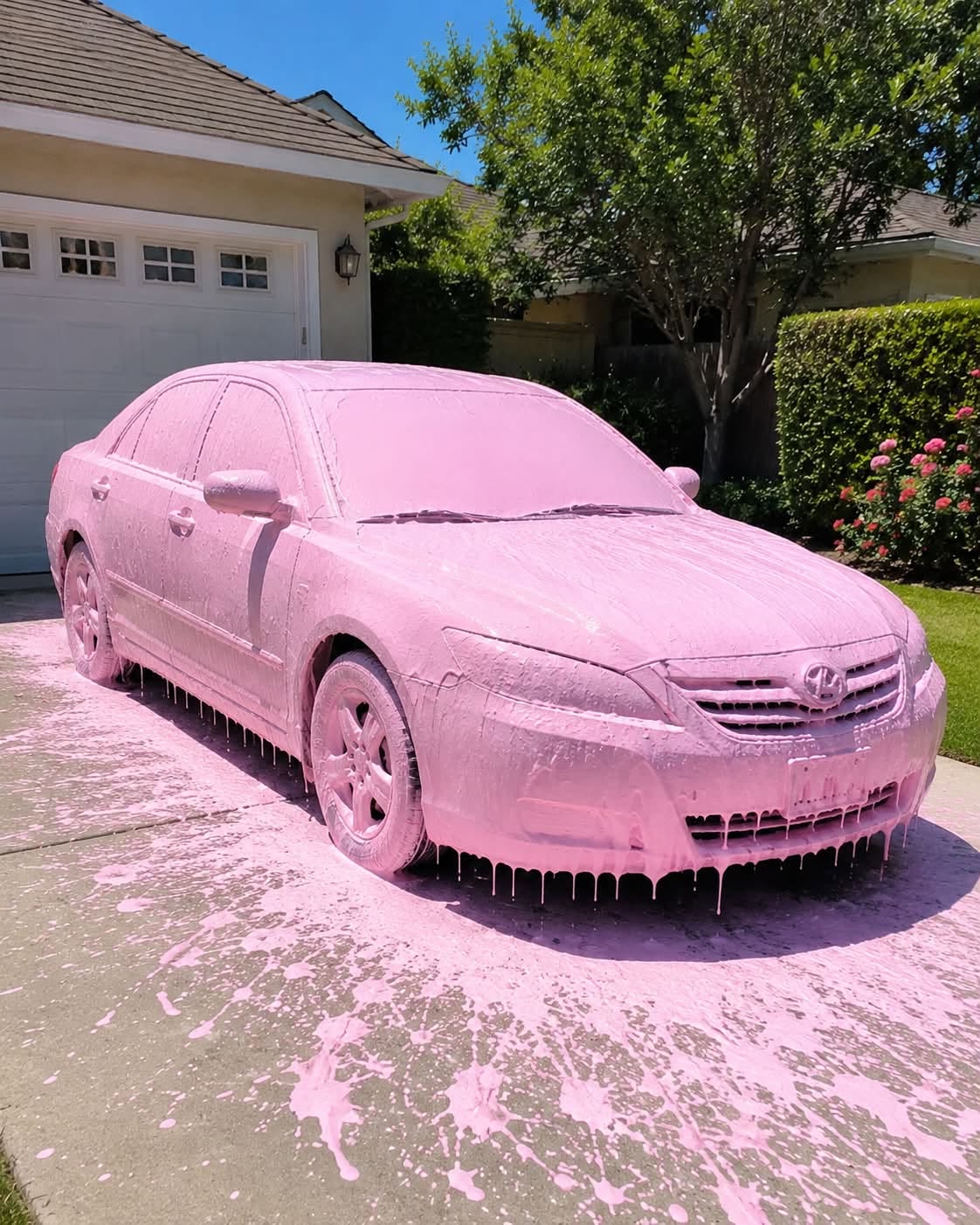 My neighbor repainted my entire car pink, and I had no proof — until karma str*ck her the very next day, in the exact same shade.
