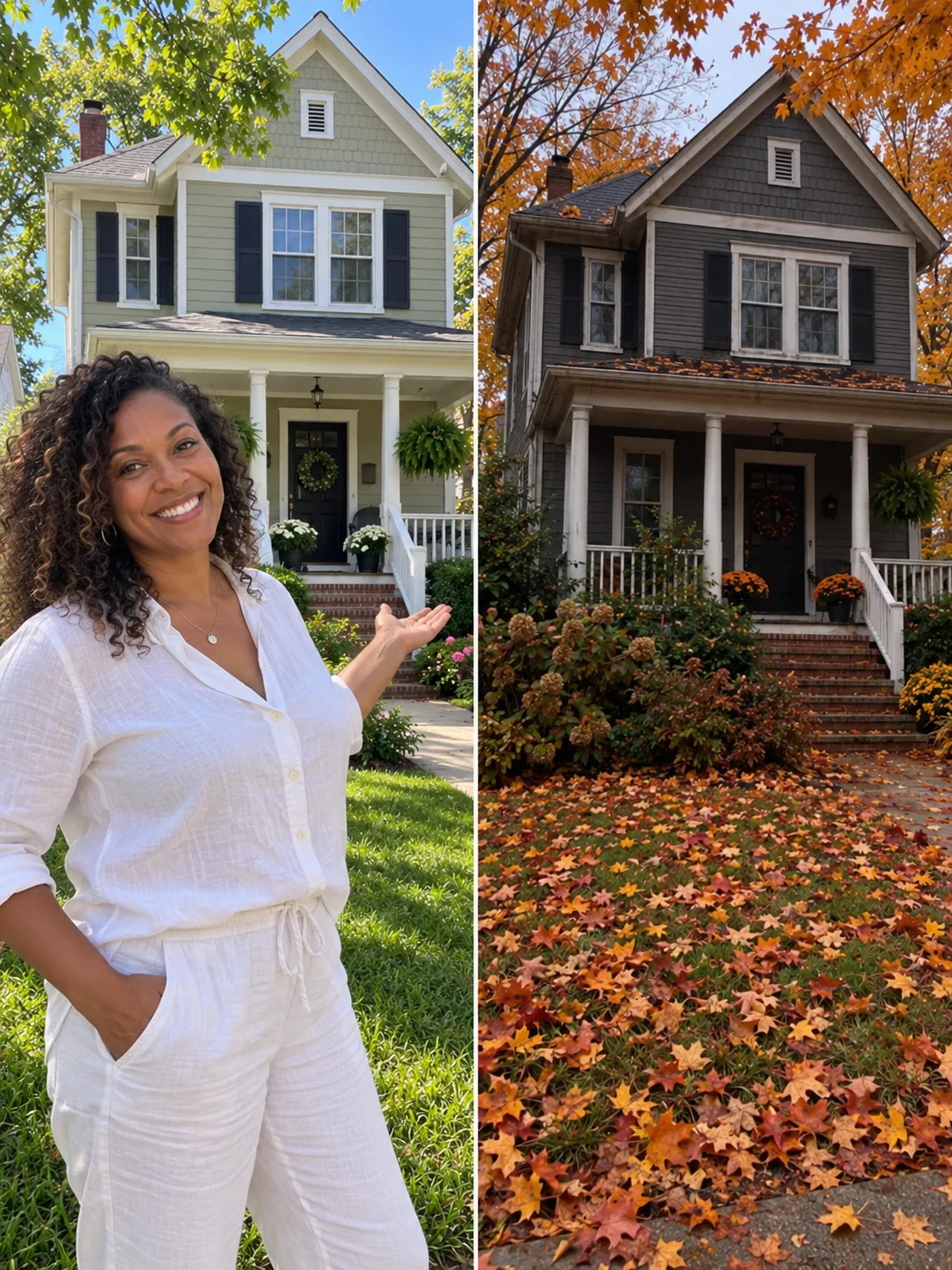NEIGHBORS HATED THE COLOR OF MY HOUSE AND SECRETLY REPAINTED IT GRAY WHILE I WAS AWAY FOR TWO WEEKS.