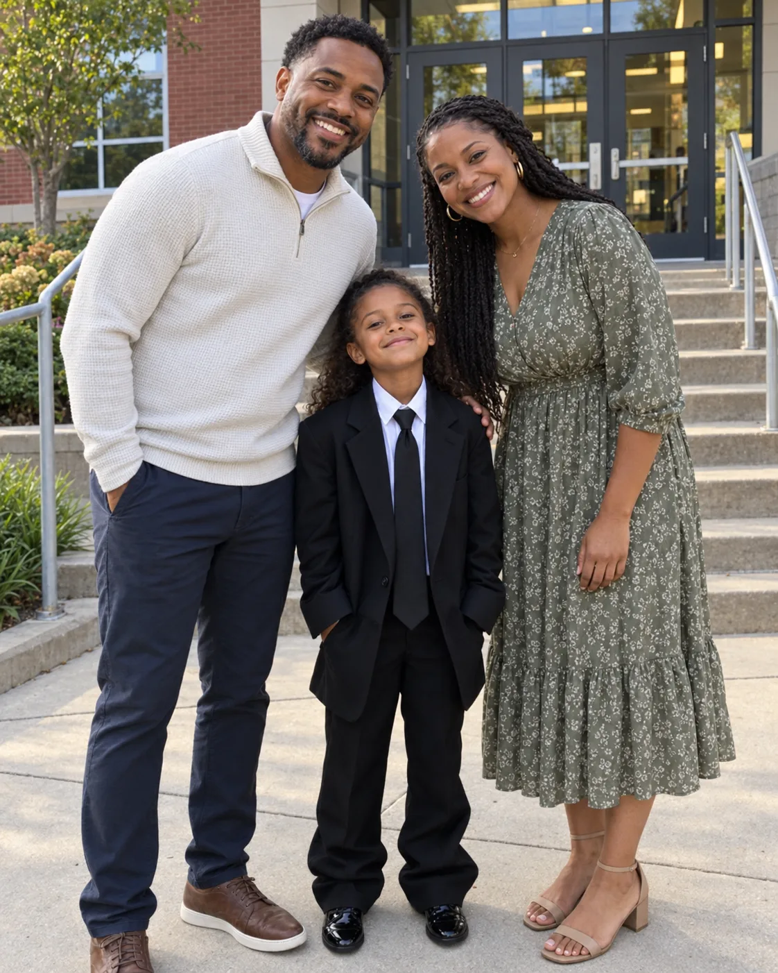 MY 6-YEAR-OLD DAUGHTER REFUSED TO WEAR A DRESS TO HER RECITAL AND SHOWED UP IN AN OVERSIZED BLACK SUIT AND TIE — WHEN ANOTHER MOM LAUGHED, HER ANSWER SILENCED THE WHOLE LOBBY.