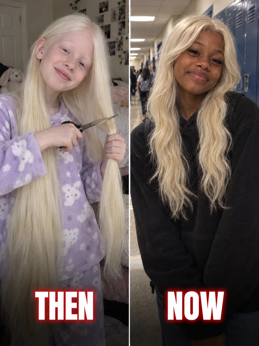 MY 12-YEAR-OLD CUT OFF HER HAIR TO MAKE A WIG FOR HER SICK CLASSMATE