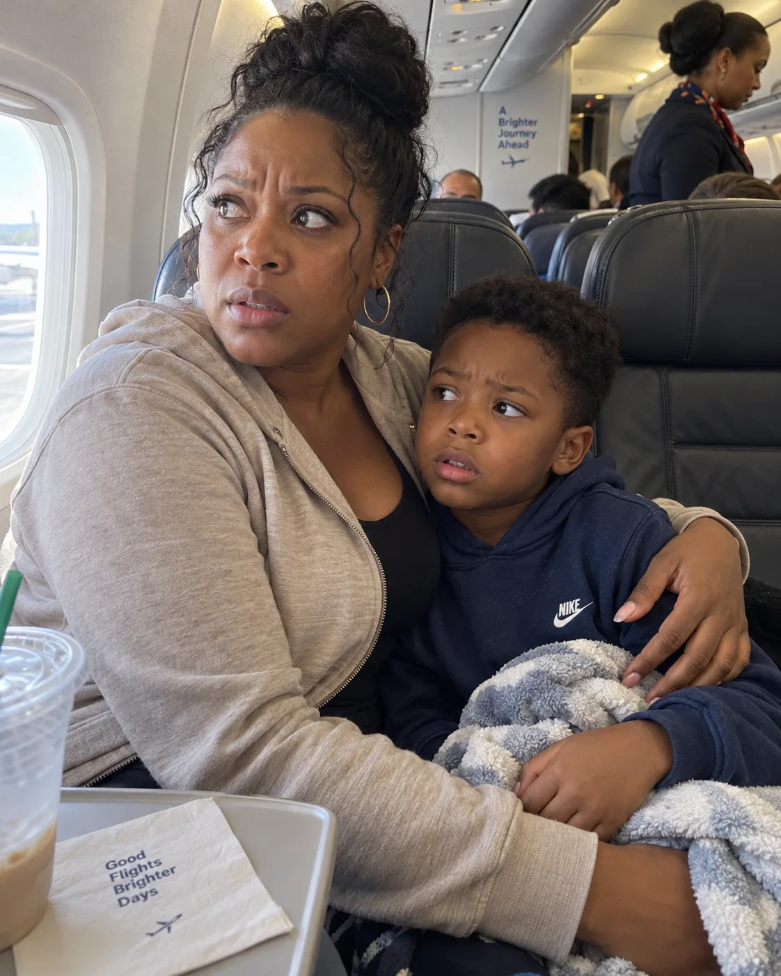 My Son and I Got on My Pilot Husband's Flight to Surprise Him – Then He Said Something over the Speakers That Made Us Stop Smiling