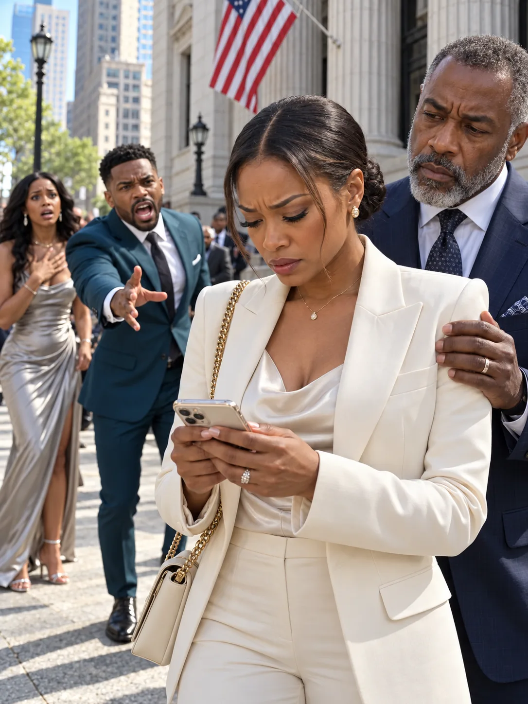 Five minutes after my divorce was final, my father gripped my arm outside the courthouse and said, "Block every card, right now." That night my ex tried to spend $300,000 on his mistress's sapphire necklace with my company's black card — in a club my firm owned.