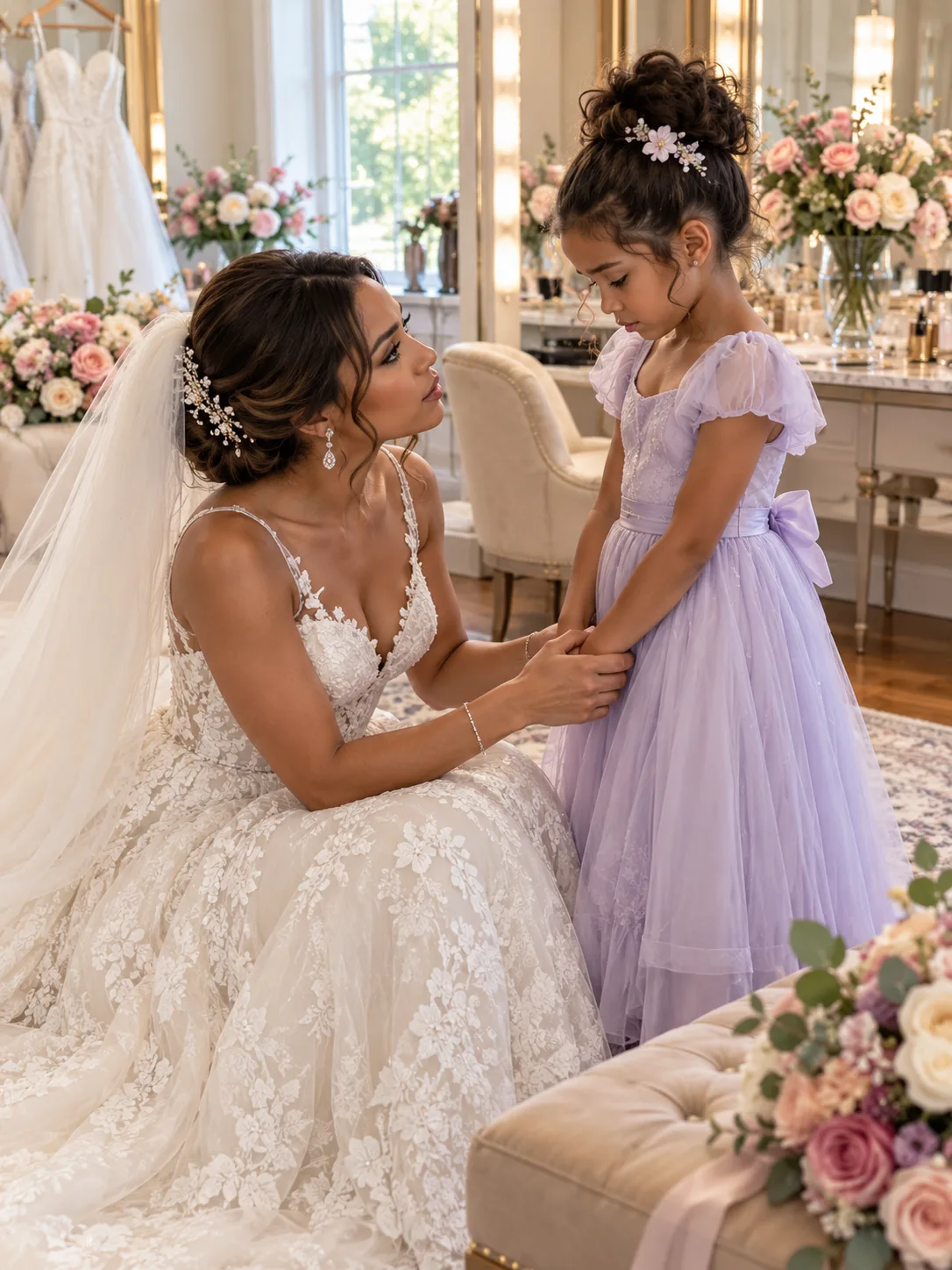 One Hour Before My Wedding, My 11-Year-Old Daughter Took Off Her Lavender Dress and Whispered, "It's Okay, Mom