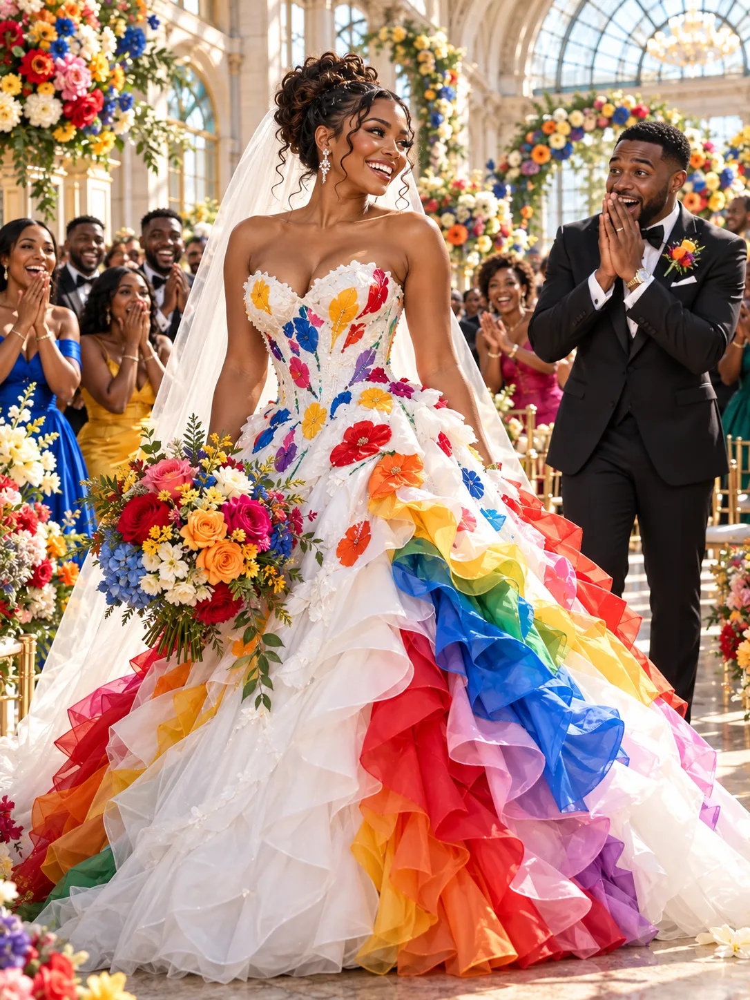 My mother-in-law hid my wedding dress and left me a clown costume with a note that said "Know your place." So I put it on, took my father's arm, and walked down the aisle in front of 200 guests without crying once.