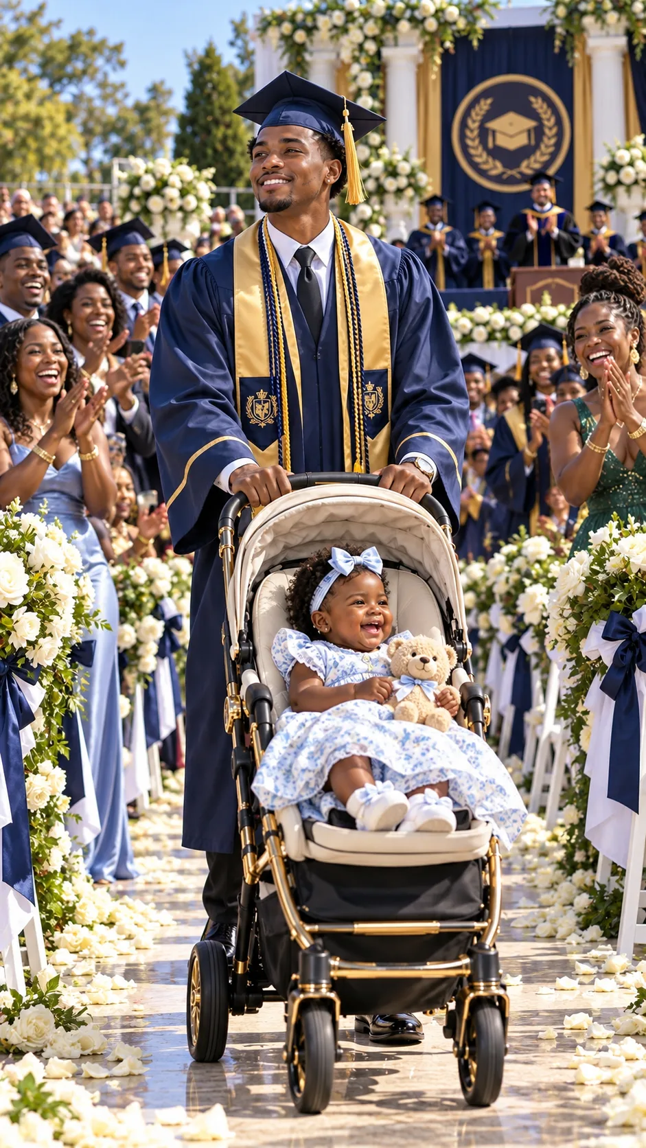 MY SON WALKED ACROSS THE GRADUATION STAGE