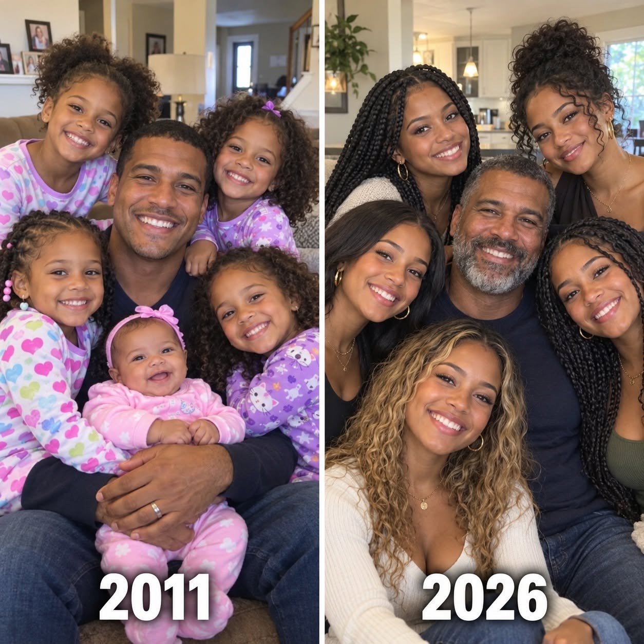MY WIFE LEFT ME ALONE WITH OUR SIX LITTLE GIRLS FOR HER RICH BOSS