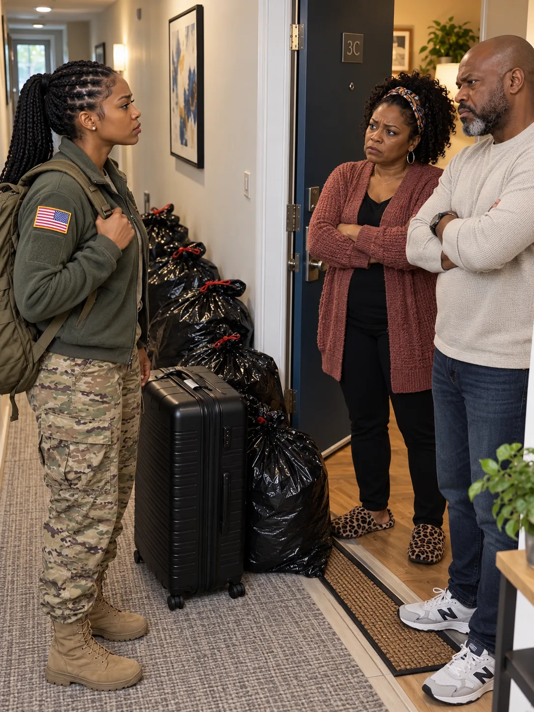I CAME HOME FROM A NINE-MONTH DEPLOYMENT TO FIND MY LIFE IN GARBAGE BAGS