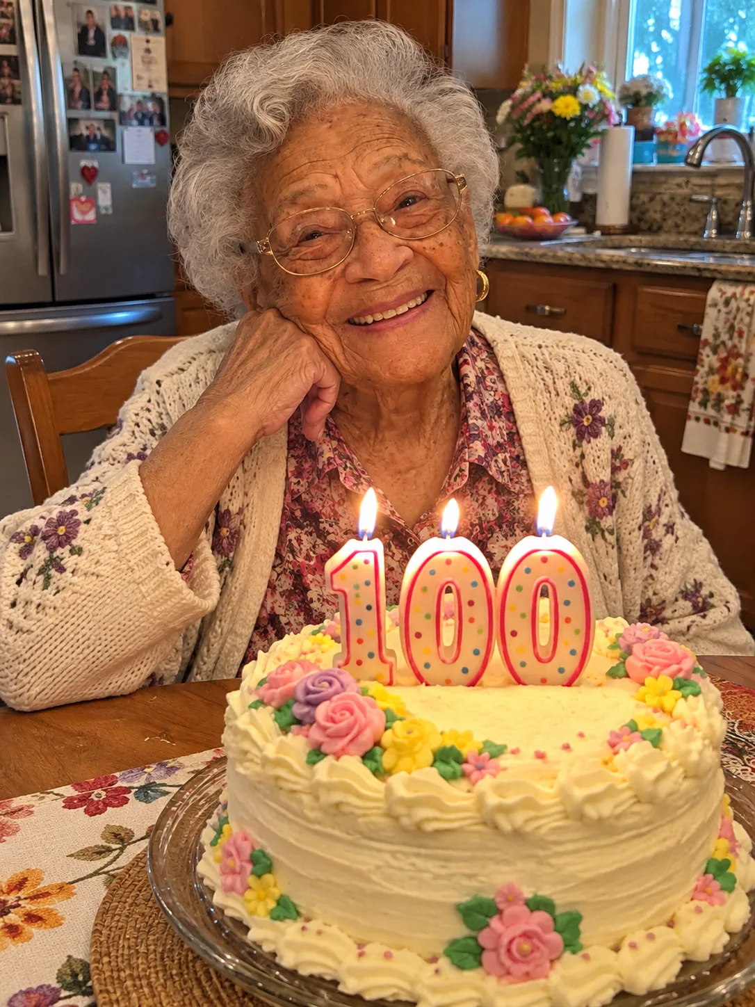 AT MY GRANDMOTHER'S 100TH BIRTHDAY
