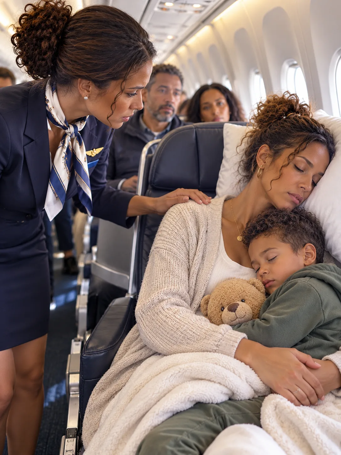 A Man in First Class Sneered at the Tired Single Mom in Seat 8A
