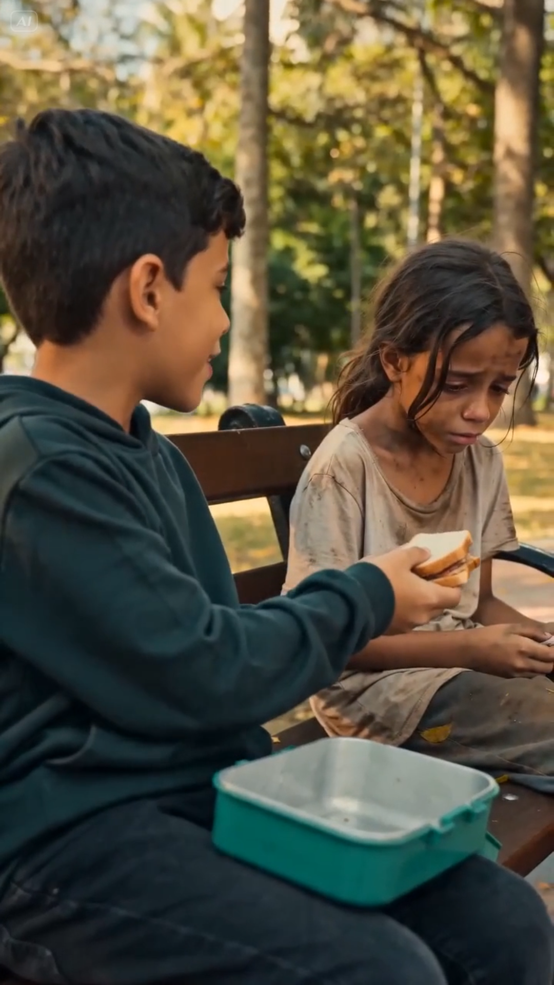 O Menino Que Compartilhava o Almoço em Segredo — A Descoberta Que Mudou a Vida de um Pai