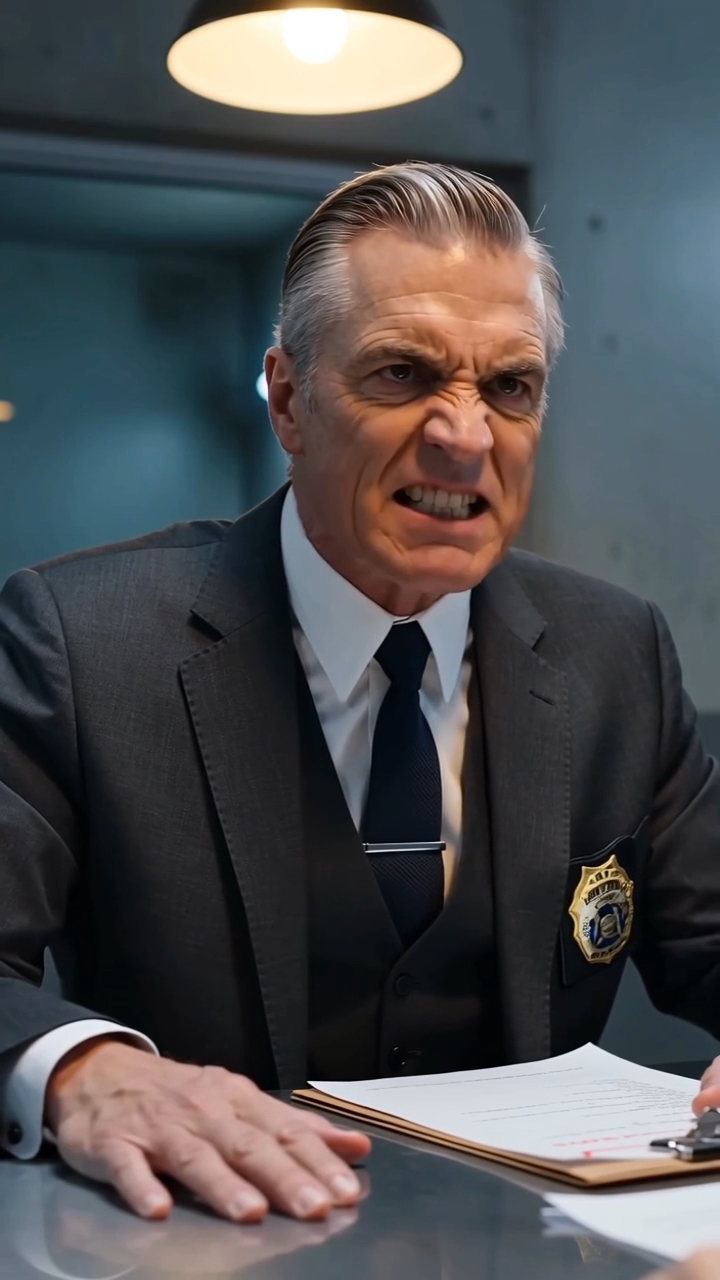 A Corrupt US Intelligence Director Tries to Force a False Treason Confession on an Undercover Agent Only to Smash the Mirror and Trap Him