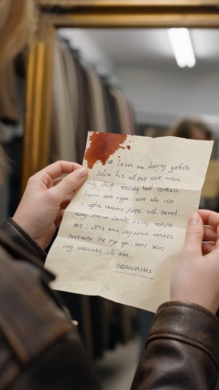 The Chilling Secret Hidden Inside a Vintage Leather Jacket That Turned a Casual Thrift Store Shopping Trip Into an Absolute Nightmare for One Unsuspecting Gen Z Shopper