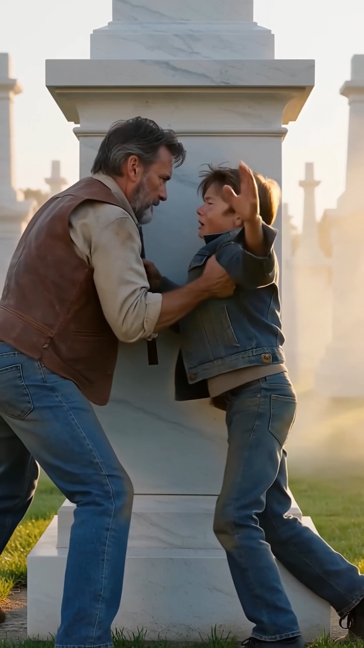 A Grave Misunderstanding: The Heart-Wrenching Cemetery Confrontation That Ended in Tears