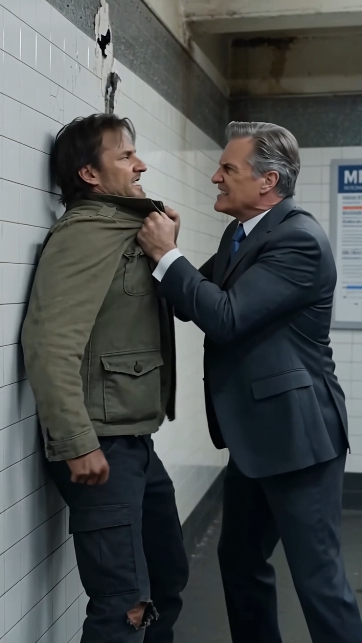 A Homeless Man Violently Tosses a Wealthy Businessman's Million-Dollar Briefcase Onto the Subway Tracks, Exposing a Terrifying Underworld Conspiracy